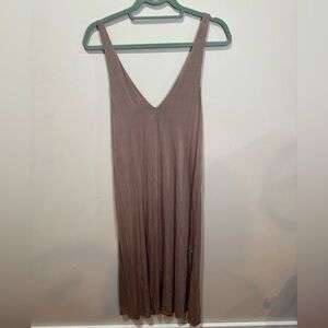 Waverles bamboo‎ midi dress in latte size M NWT
